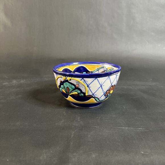Talavera Pottery Bowl Made in Mexico 6 Inch Hand Painted Ceramic Dish - Picture 3 of 12